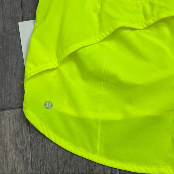 Lululemon NWT Speed Up Mid-Rise Short 4" Highlight Yellow - Picture 4 of 9